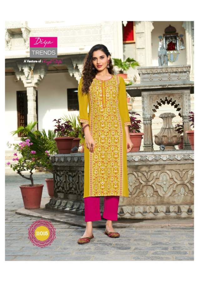 Gardencity 11 Fancy Ethnic Wear Rayon Designer Kurti Latest Collection